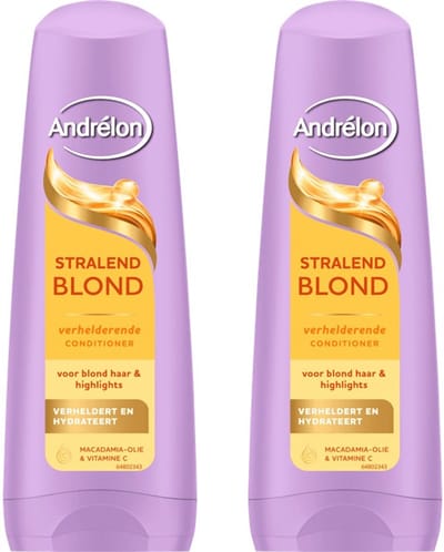 Andrélon Stralend Blond Conditioner - Voordeelverpakking 2 x 200 ml