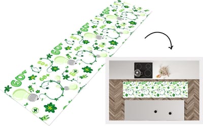 Keukenloper - Loper keuken - Lampen - Planten - Patronen - 200x50 cm - Keukenloper vinyl