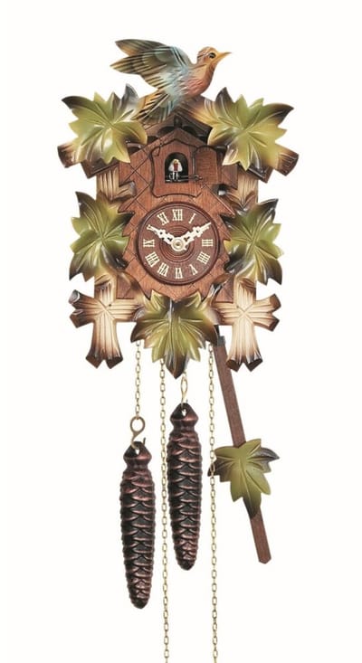 Engstler - 532/2/8 - Koekoeksklok - 8-daags kettinguurwerk - Notenhout - 35 cm