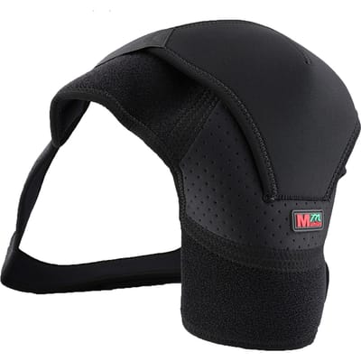 1 stks Enkele Links/Rechts Schouder Sport Pijnbestrijding Schouder Brace Verstelbare Wikkelriem Band Right black