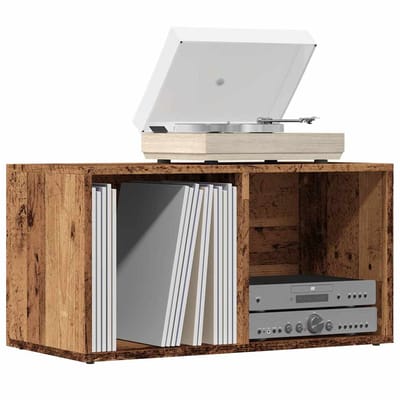 vidaXL - LP - Opbergbox - 69,5x34x36 - cm - bewerkt - hout - oud - houtkleurig