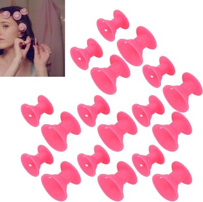 20 Stuks Silicone Haarrollers voor Krullen, Paddestoelvormige Haarstylers, DIY Styling Tools voor Vrouwen, Ideaal voor Thuisgebruik en Krullend Haar