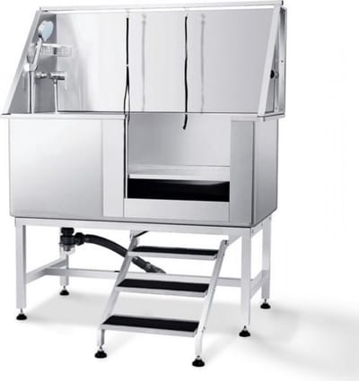 Hondenverzorgingskuip - hondenverzorgingstafel - 127 cm - RVS - Linkerdeur - Max. 150 kg