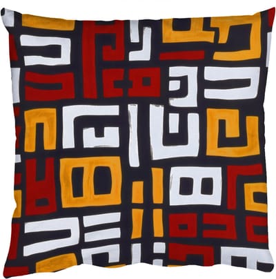Sierkussens - Kussentjes Woonkamer - 50x50 cm - Abstract - Patroon - Rood