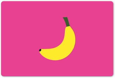 Placemats 45x30 cm - Placemat kunststof - 1 stuk - Banaan - Geel - Fruit - Borden onderleggers - Decoratie voor op tafel - Keuken tafeldecoratie accessoires - Vinyl onderlegger - Tafelversiering