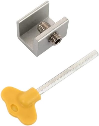 4Pack Verstelbare Schuifraam Sloten - Aluminiumlegering - Venster Deur Frame Beveiliging - Anti-Diefstal - Thuis en Kantoor Beveiliging