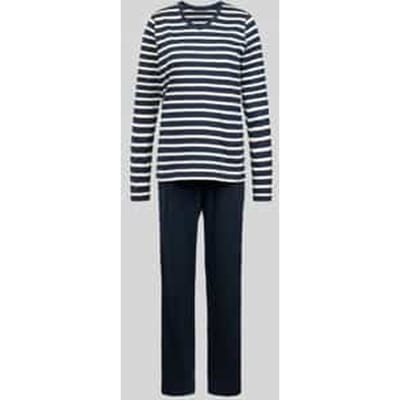 Schiesser Lange pyjama Casual Essentials - Dames Pyjamaset nachtblauw