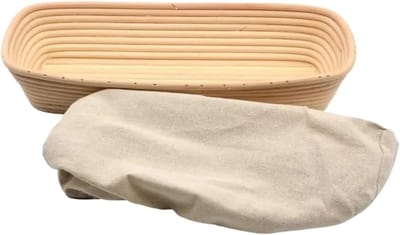 Brooddeegmanden Rotan - Rijsmandjes Brood - Ambachtelijk Brood Maken - Natuurlijk Patroon Deeg - Meerdere Maten - Houtkleur