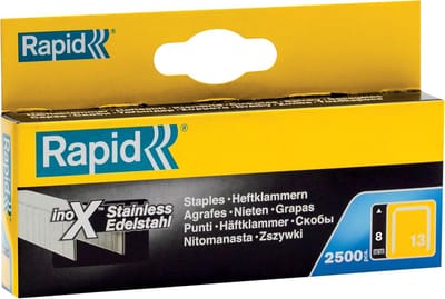RVS Nietjes Type 13 voor Tackers - Slagvaste Dunne Draad Nietjes voor Hout en Canvas - 2500 Stuks