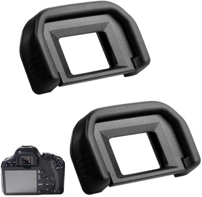 Allecto - Rubberen oogschelpen - Comfortabel fotograferen - Zwart - Bescherming tegen licht en stof - Geschikt voor Canon camera's - 4 stuks