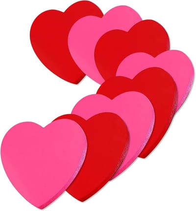 Zelfklevende Notitieblaadjes - Sticky Notes Blok - Notities Maken - Super Plakkerig - 76 x 76 mm - Lichtrood Roze