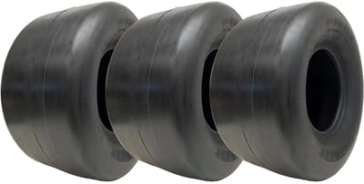 18x9,50-8 gladde grasmaaierbanden, 4-laags tubeless, P607-profiel, 425 kg (set van 3)