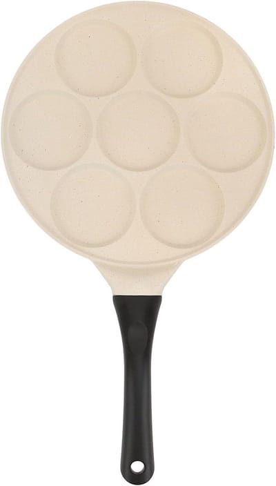 Omeletpan Pannenkoekenpan - Koekenpan Koekepan - Ontbijt Bakken - Antiaanbaklaag Gelijkmatige Verwarming - 26.5 cm - Zwart