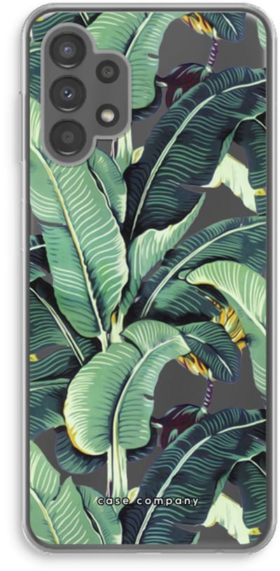 Case Company® - Hoesje geschikt voor Samsung Galaxy A13 4G hoesje - Bananenbladeren - Soft Cover Telefoonhoesje - Bescherming aan alle Kanten en Schermrand