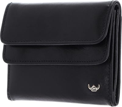 Golden Head Leren portemonnee Colorado RFID Protect Überschlagbörse 1176 Schwarz zwart