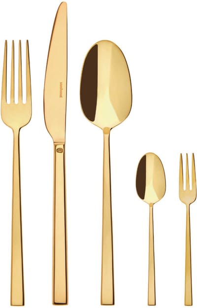 Sambonet Bestekset Rock - Goud - 60 delig / 12 personen