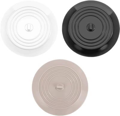 Set van 3 Universele Siliconen Afvoerstoppen van 15 cm - Ideaal voor Badkuip, Douche en Wastafel - Flexibel en Duurzaam Silicoon voor Effectieve Afvoerbeveiliging