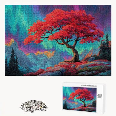 Houten Puzzel - Volwassen Puzzel - Ontspanning Thuis - Premium Lindehout - 3000 Stukjes - Aurora Boom
