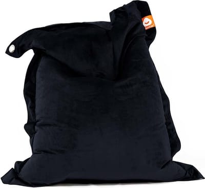 Whoober rechthoek zitzak St. Tropez M velvet marine blauw - Wasbaar - Zacht en comfortabel