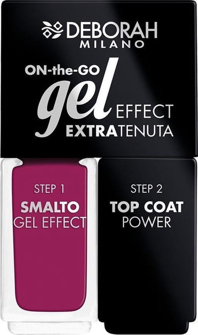 Deborah Milano Duo On-The-Go Gel Effect Nail Enamel 06 Dark Cyclamen