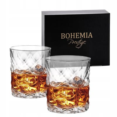 Bohemen Prestige Illusion Whiskyglazen 300ml - Set van 6