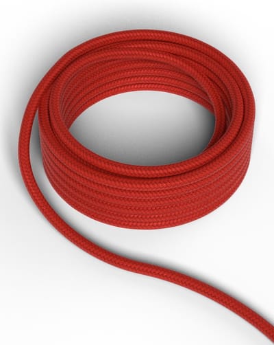 Calex Textielsnoer 2C rood 1.5 meter