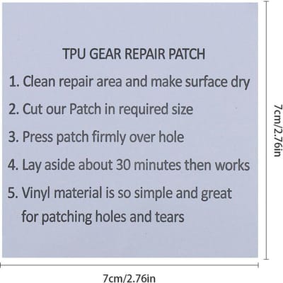10 STuks Zwemfloat Reparatiekit TPU Patches Tent Reparatie Sticker Duurzaam Niet-toxisch Transparant Tent