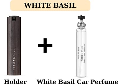 Rituals - White Basil - Luxury Car Perfume Kit - Rituals Auto Parfum - Car Parfume Kit