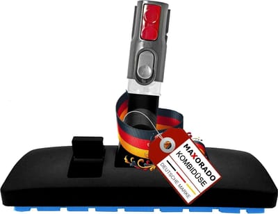 Combimondstuk Vloerzuigmond - Reserveonderdeel Stofzuiger - Elke Ondergrond Reinigen - 2 Borstelrijen Draadheffers - Zwart