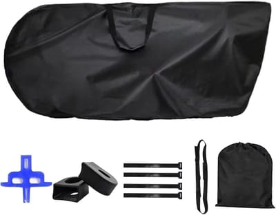 Fiets Transporttas - Reiscover Fiets - Veilig Vervoeren - Waterdicht Oxford Materiaal - 168x88cm - Zwart