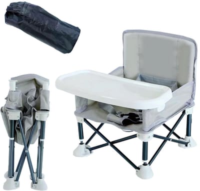 ZRSS® Kinderstoel Inklapbaar - Meegroeistoel - Eetstoel Baby - Peuterstoel