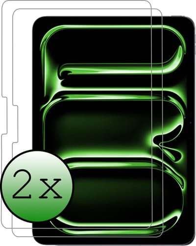 Screenprotector - 2 Stuks Geschikt voor Apple iPad Pro (2024/2025) - 11 inch - Extra Sterk - Beschermglas - Gehard Glas - Tempered Glass - Screen Protector