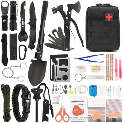 Benelux Select Noodpakket - Overlevingspakket - Survival Kit – Overlevingspakket Rampenrugzak - 12-delig – Multifunctioneel