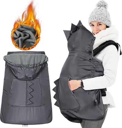 Winterhoes voor Babydrager met Afneembare Capuchon en Waterdichte Voering