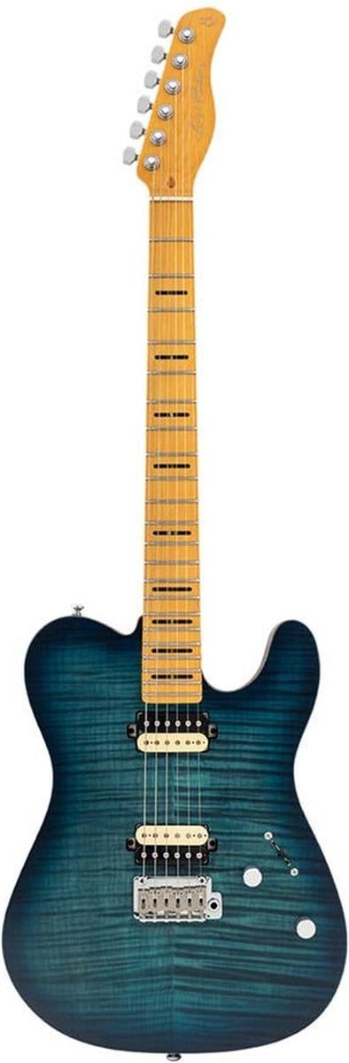 Sire T7N FM T-Style Elektrische Gitaar Transparent Blue