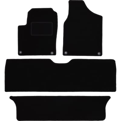 Zwarte veloursmatten voor: Ford Galaxy MK1 minivan (1995-2006)