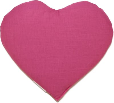 Korrelkussen Hart - Warmtekussen Johanniskern - Ontspanning Thuis - Gemaakt in Duitsland - ca. 30 x 25 cm - Roze