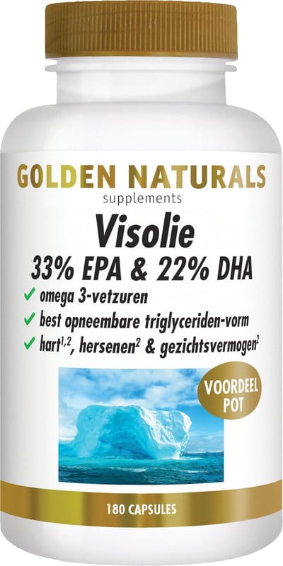 Golden Naturals Visolie 33% EPA & 22% DHA (180 softgel capsules)