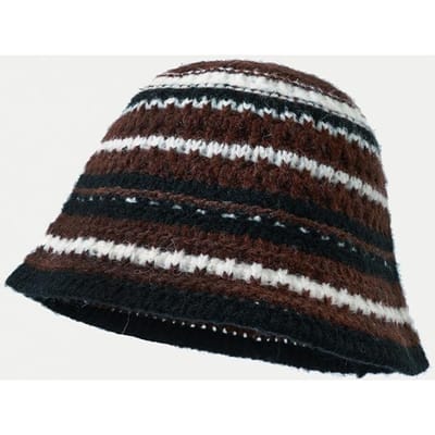Nouveau Style Automne et Hiver Petit Chapeau en Laine Tricoté Chaud et Froid Polyvalent Chapeau Bob Grande Tête One Size black