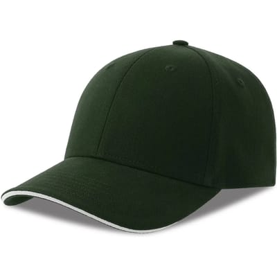 Atlantis Headwear Liberty Sandwich-S Cap AT684 - BOTTLE GREEN/WHITE - One size