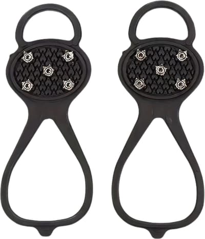 Livano Sneeuwijzers - Stijgijzers - Crampons - Snow Spikes - Schoenketting - Onder Schoen - Spikes Voor Schoenen - Sneeuw Spikes - Zwart