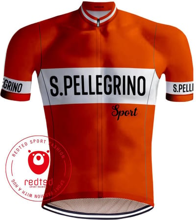 Retro Wielershirt San Pellegrino Oranje - REDTED - M