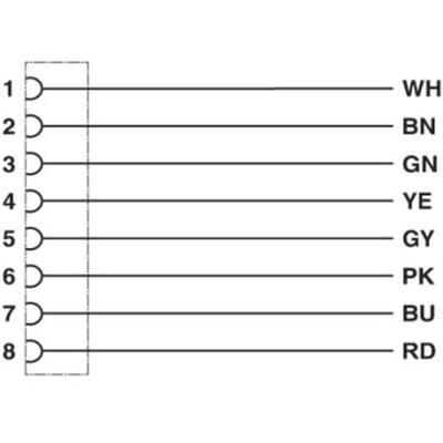 Phoenix Contact 1404189 Sensor/actuator aansluitkabel M8 Aantal polen (sensoren): 8 Bus 5.00 m 1 stuk(s) Piece