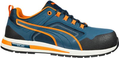 PUMA CROSSTWIST LOW S3S FO HRO SR 643100329000036 Veiligheidsschoenen S3S Schoenmaat (EU): 36 Blauw, Oranje 1 paar