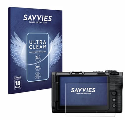 Savvies - Screenprotector voor Nikon ZR 2025 - Folie Beschermfolie transparant 18 Stuks