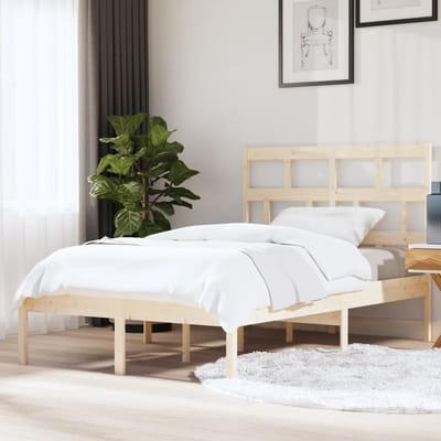 vidaXL - Bedframe - massief - grenenhout - 140x200 - cm