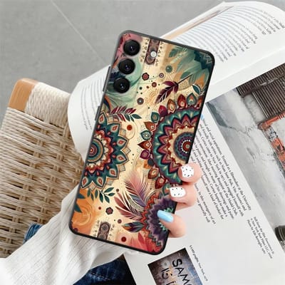 Hoesje voor Samsung Galaxy A53 A17 A06 A05 A52 A36 A23 A73 A51 A55 A37 A57 A15 A25 A16 Telefoonhoesje A70 A41 A50 A12 A13 Retro Bloemen Galaxy A23
