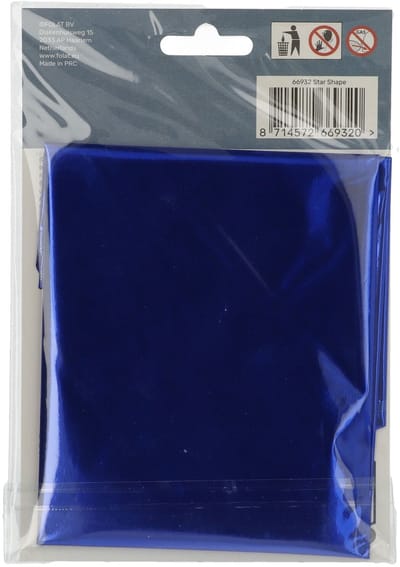Folat - Folieballon Ster Blauw - 48 cm