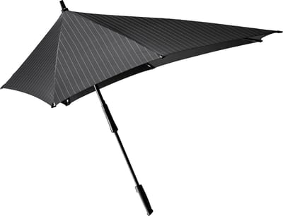 Senz XXL Stick Paraplu Pure Black Pin Stripes