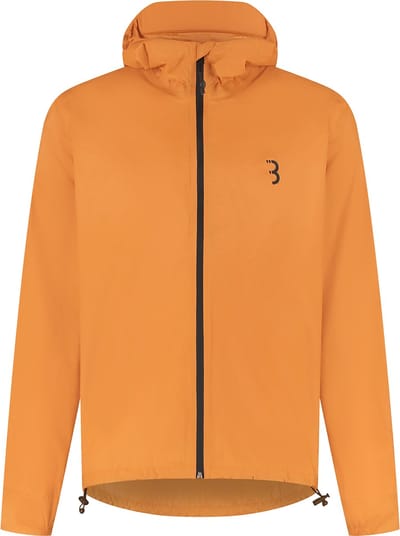 BBB Cycling MultiShield Regenjas Fiets: Urban & Sport - Waterdicht 10K en Ademend - Heren & Dames Fietsjas - Oranje - Maat S - BBW-475
